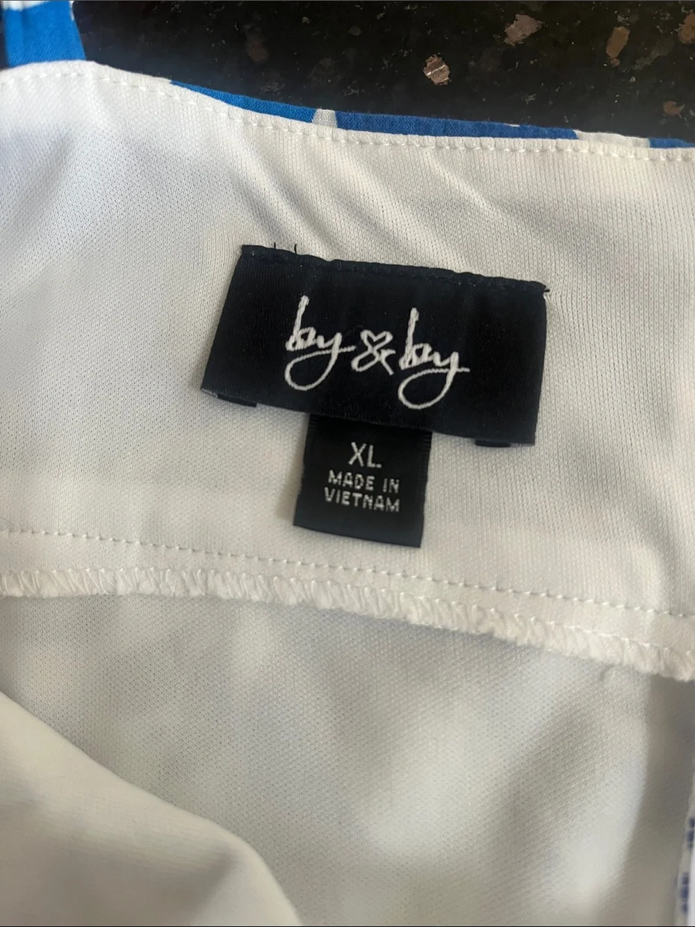 By & By Blue & White Floral Cotton Summer Dress